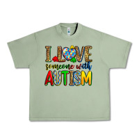 Oil Green i love someone with autism Urban Heavy Tee - Zillion Design Studio