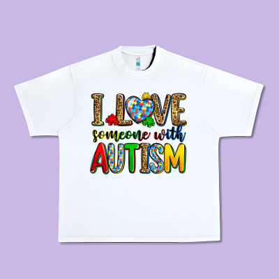 I Love Someone With Autism Urban Heavy Tee Designed By Zillion Design Studio