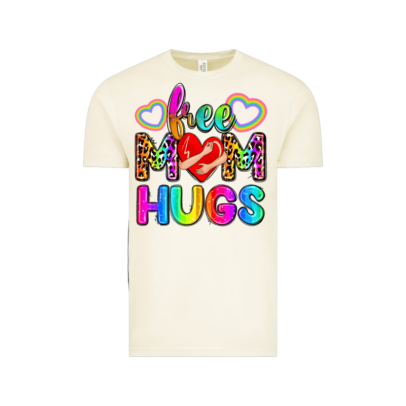 Free Mom Hugs Vintage Tee by Zillion Design Studio | Teevron