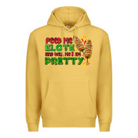 Antique Gold feed me elote and tell me i am pretty Premium Hoodie - AdoDesignShop