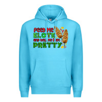 Ocean Blue feed me elote and tell me i am pretty Premium Hoodie - AdoDesignShop