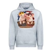 Heather Grey Cute Couple American Pigs Urban Hoodie - Bettercallsaul