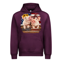 Mauve Wine Cute Couple American Pigs Urban Hoodie - Bettercallsaul