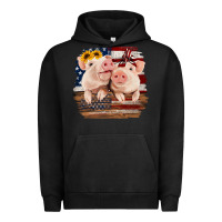 Pigment Black Cute Couple American Pigs Urban Hoodie - Bettercallsaul