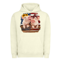 Pigment Pistachio Cute Couple American Pigs Urban Hoodie - Bettercallsaul