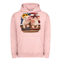 Pigment Salmon Cute Couple American Pigs Urban Hoodie - Bettercallsaul