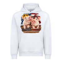 White Cute Couple American Pigs Urban Hoodie - Bettercallsaul