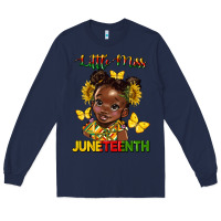 Navy little miss juneteenth Long Sleeve Tee - HRA Design Shop