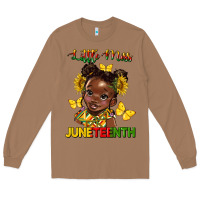 Toasted Coconut little miss juneteenth Long Sleeve Tee - HRA Design Shop