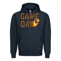 Navy game day lacrosse Zipper Hoodie - JahusDesignShop