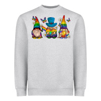 Heather Grey pride gnomies Heavyweight Sweatshirt - texasbilliewilder