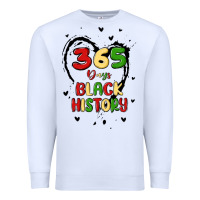 White 365 days Premium Sweatshirt - MaliasSmallBusiness