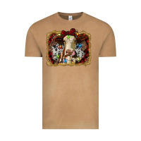 Vintage Camel heifer cow christmas western background Vintage Tee - RanaPortraitStore