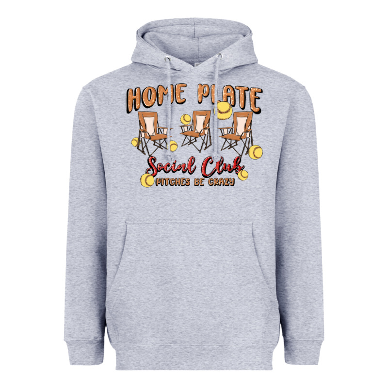 Glitter Softball Heavyweight Hoodie by MaliasSmallBusiness | Teevron