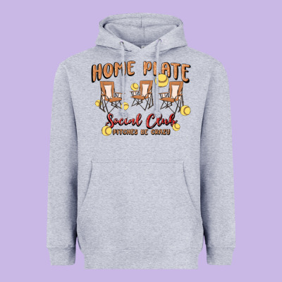 Glitter Softball Heavyweight Hoodie Designed By Maliassmallbusiness