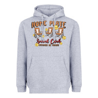 Heather Grey glitter softball Heavyweight Hoodie - MaliasSmallBusiness