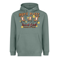 Sage glitter softball Heavyweight Hoodie - MaliasSmallBusiness