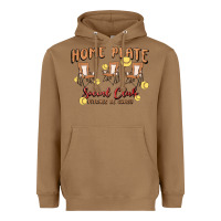 Toasted Coconut glitter softball Heavyweight Hoodie - MaliasSmallBusiness