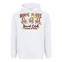 White glitter softball Heavyweight Hoodie - MaliasSmallBusiness