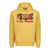 Antique Gold jesus is the reason christmas bbs Premium Hoodie - BundleAndBundleShop