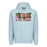 Blue Mist jesus is the reason christmas bbs Premium Hoodie - BundleAndBundleShop