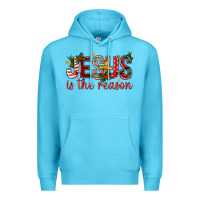 Ocean Blue jesus is the reason christmas bbs Premium Hoodie - BundleAndBundleShop