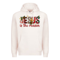 Pale Pink jesus is the reason christmas bbs Premium Hoodie - BundleAndBundleShop