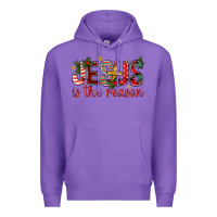 Purple jesus is the reason christmas bbs Premium Hoodie - BundleAndBundleShop