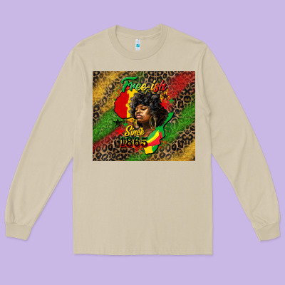 Free Ish Since 1865 Long Sleeve Tee Designed By Hra Design Shop