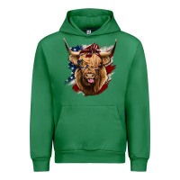 Emerald American Highland Cow Urban Hoodie - Bettercallsaul