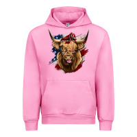 Fuchsia Pink American Highland Cow Urban Hoodie - Bettercallsaul