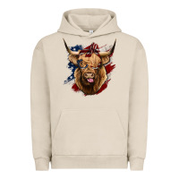 Pigment French Oak American Highland Cow Urban Hoodie - Bettercallsaul