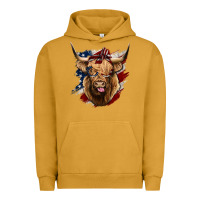 American Highland Cow Urban Hoodie | Teevron