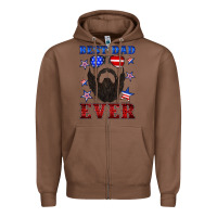 Chestnut best dad ever american flag Zipper Hoodie - Artiststas