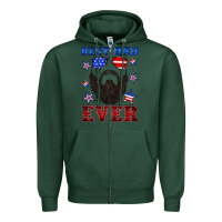 Sports Green best dad ever american flag Zipper Hoodie - Artiststas