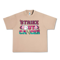 Burro Strike Out Cancer Baseball Urban Heavy Tee - texasbilliewilder