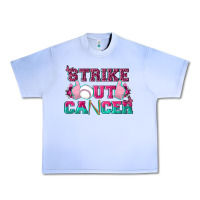 Grape Ice Strike Out Cancer Baseball Urban Heavy Tee - texasbilliewilder