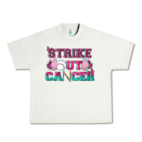 Pistachio Strike Out Cancer Baseball Urban Heavy Tee - texasbilliewilder
