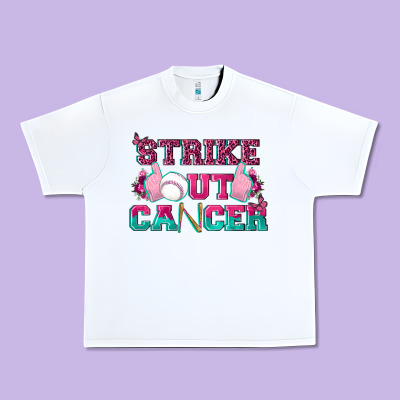 Strike Out Cancer Baseball Urban Heavy Tee Designed By Texasbilliewilder