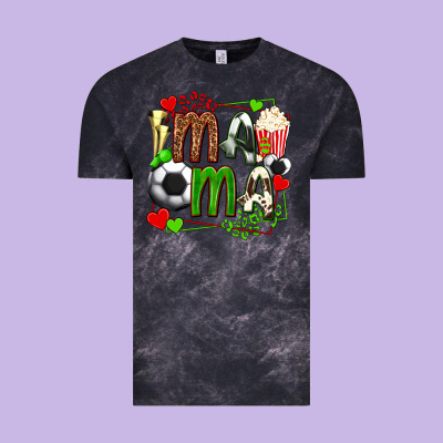 Mama Soccer With Popcorn Vintage Tee Designed By Texasbilliewilder