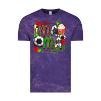 Cloud Purple mama soccer with popcorn Vintage Tee - texasbilliewilder