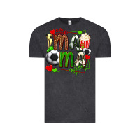Vintage Black mama soccer with popcorn Vintage Tee - texasbilliewilder
