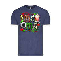 Vintage Denim mama soccer with popcorn Vintage Tee - texasbilliewilder
