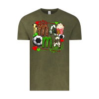 Vintage Olive mama soccer with popcorn Vintage Tee - texasbilliewilder