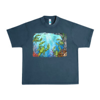 Midnight Navy lobster background Urban Heavy Tee - BarkalooDesign