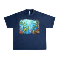 Navy lobster background Urban Heavy Tee - BarkalooDesign