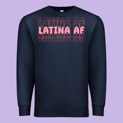 Latina Af Premium Sweatshirt Designed By Maliassmallbusiness