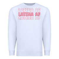 White latina af Premium Sweatshirt - MaliasSmallBusiness