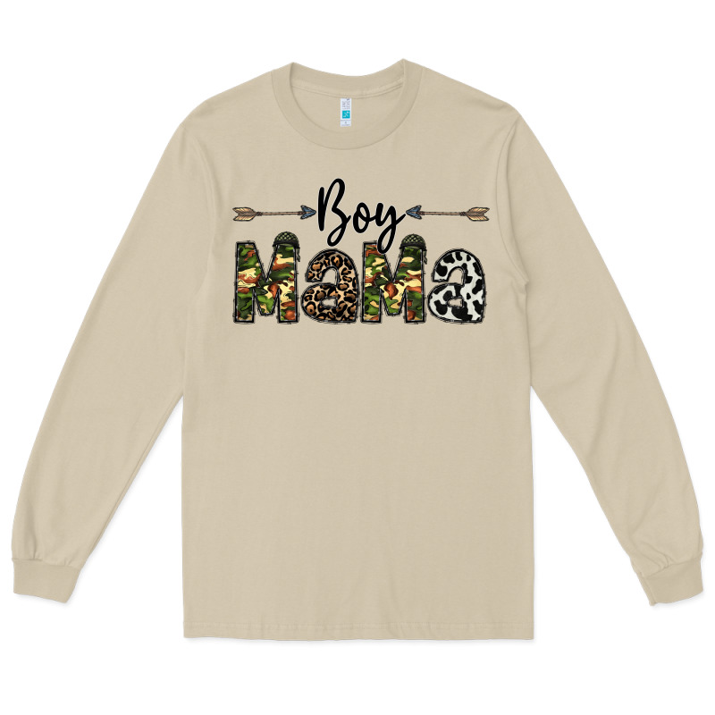 Boy Mama Long Sleeve Tee by CowhideDigitalArt | Teevron