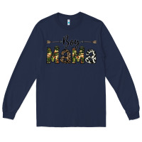 Navy boy mama Long Sleeve Tee - CowhideDigitalArt